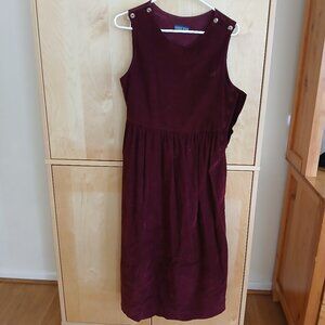 Lands' End Burgundy sleeveless dress size M